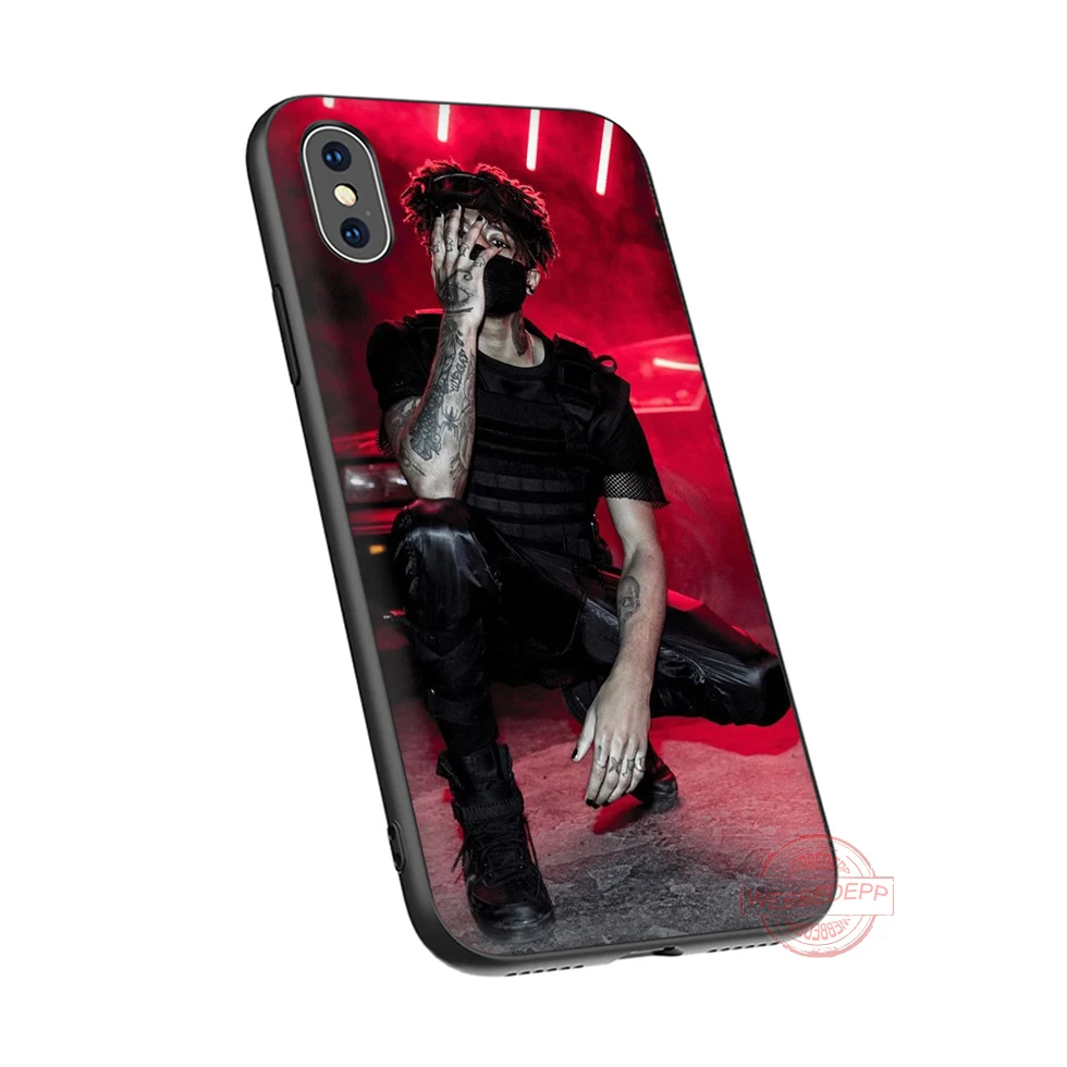 WEBBEDEPP Scarlxrd J soft silicone phone case for iPhone 5 6 7 8 Plus X XS XR Max.11 11peo 11proMax |