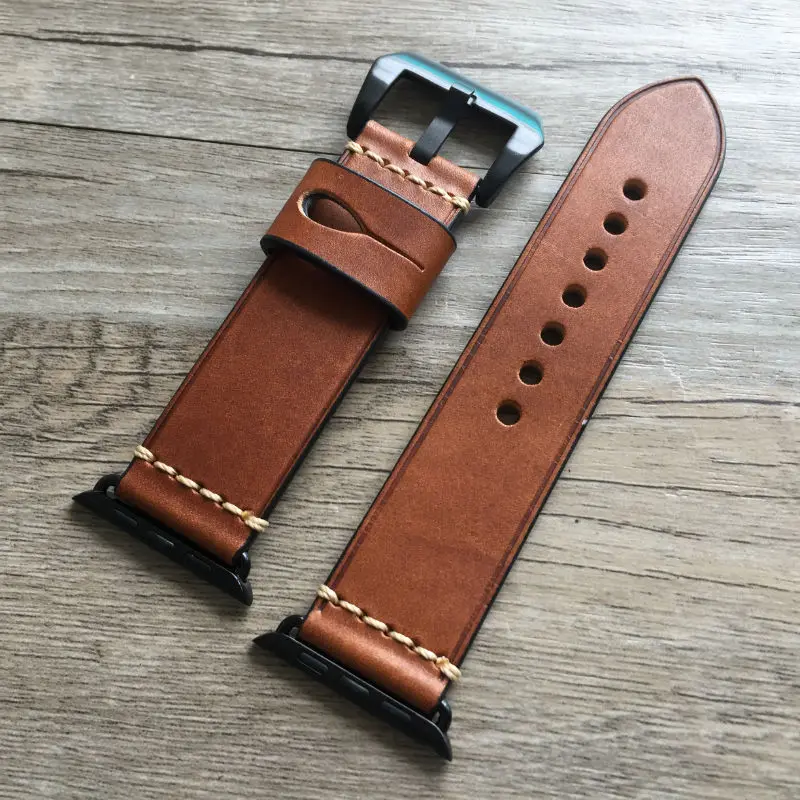 Ремешок из натуральной кожи для Apple watch band 44 мм 40 браслет iWatch 42 38 apple series 3 4 5 se 6 |