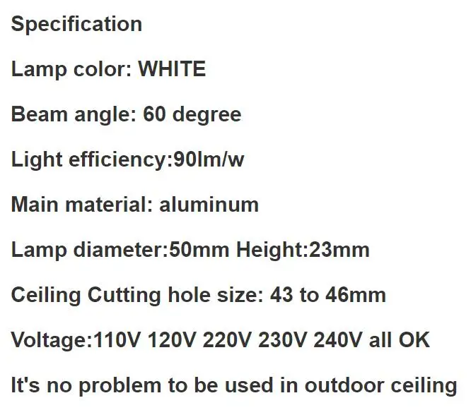 Светодиодный точечный светильник 10 шт. 110 В 220 1 Вт 3 Вт|led downlight 7w|led 15wled 50w |