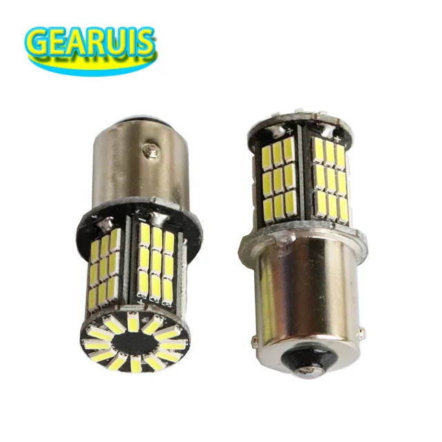10 шт. A + качественные Автомобильные светодиодные 1156 BA15S 1157 BAY15D S25 4014 57 SMD поворотные