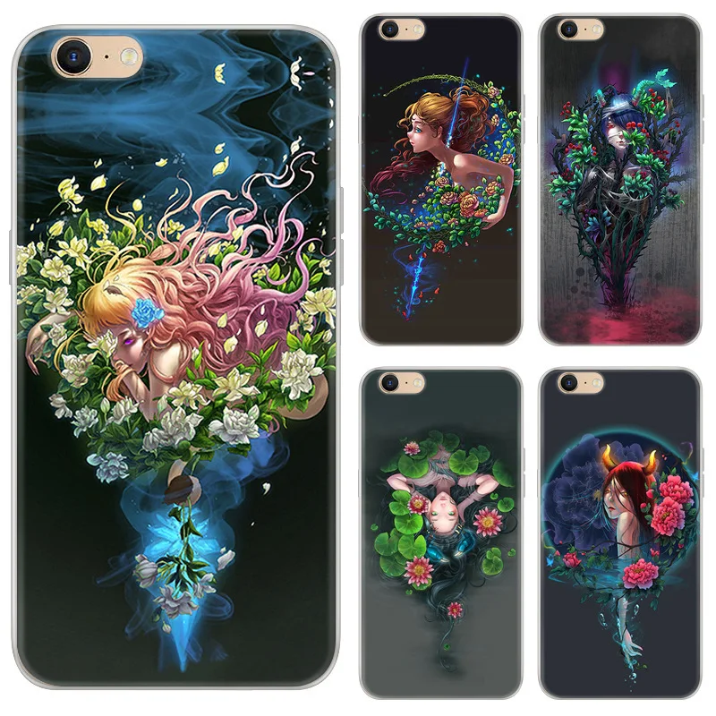 Constellation Painted Soft Shell Phone Cases For iPhone 5 5C 5S 6 6S 7 8 Plus Cover Half-wrapped case |