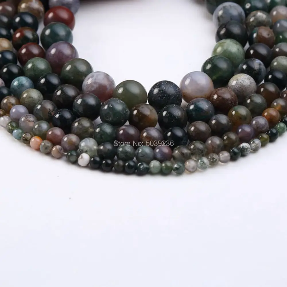 Оптовая продажа натуральный камень гладкий индийский агат круглые свободные