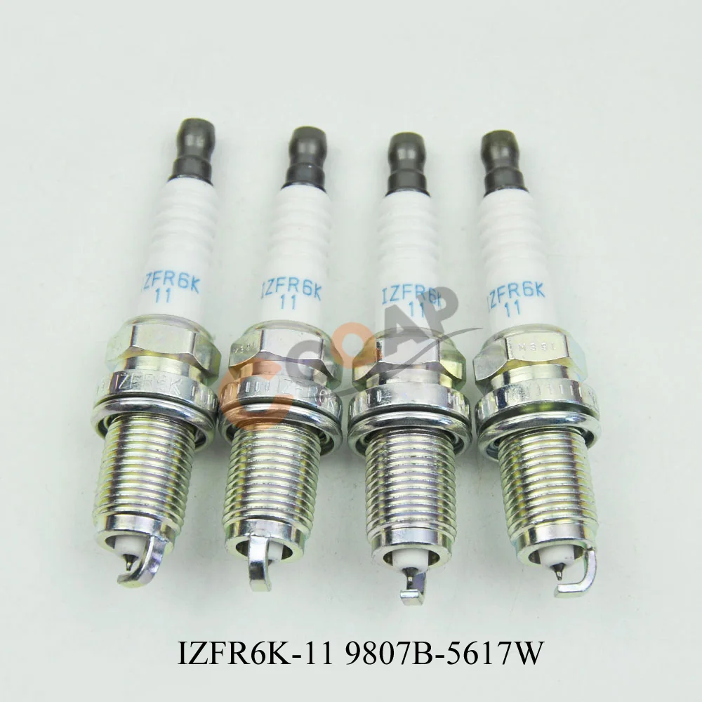 IZFR6K11-6994 4 шт./лот иридиевая Свеча зажигания IZFR6K-11S 9807B-561BW IZFR6K-11 IZFR6K-13 ILZKR7B-11S SXU22HCR11S SILZKR7C-11S для Honda Accord - Цвет: IZFR6K11-6994