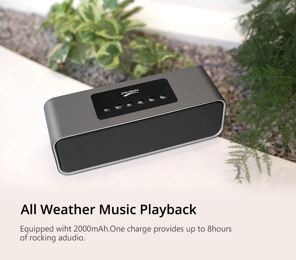 Мускусный DY22L беспроводной Bluetooth динамик 10 Вт портативный звук 3D стерео музыка