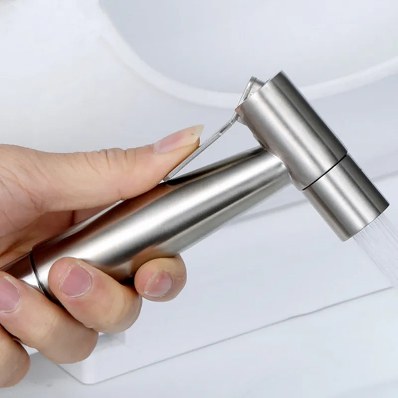 

Free shipping 304 stainless steel toilet bidets set shower sprayer body wash nozzle with thermostatic valve mixers