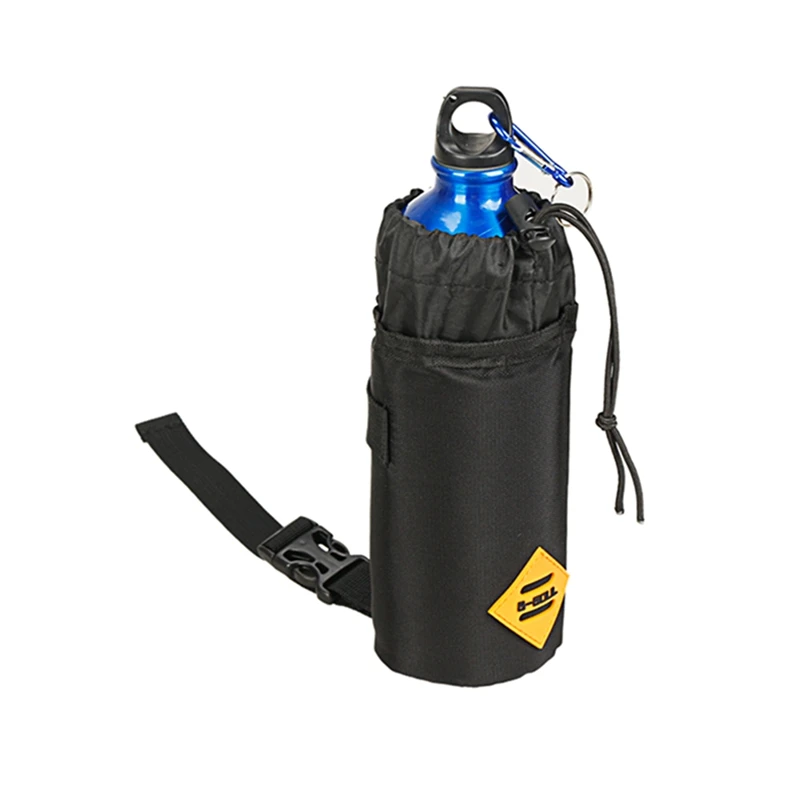 Winter Bicycle Water Bottle Insulated Bag Carrier Pouch Portable Cycling Handlebar Kettle Bag Bike Handlebar Stem Bag Outdoor