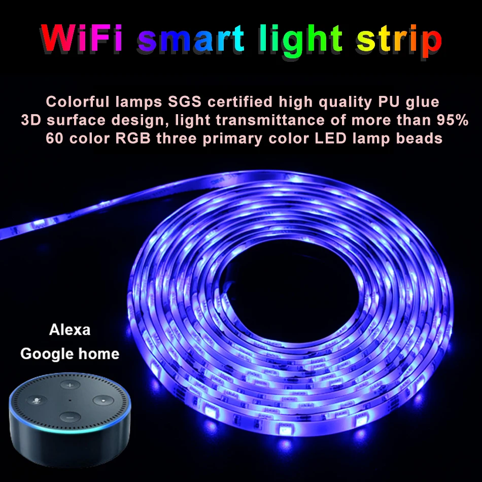 Velike WiFi контроллер с аддитивной цветовой моделью свет от Alexa Google умный дом