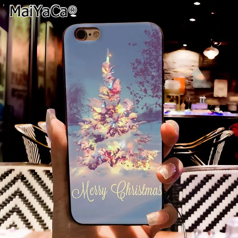 Чехол для телефона MaiYaCa Merry Christmas Снежинка для iphone 11 Pro 11Pro Max 6S 6plus 7 7plus 8 8Plus X Xs MAX 5 5S XR