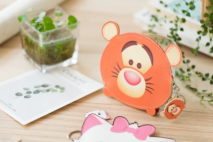 Disney children cartoon Coin purse Mickey Mouse lovely coin bag girl boy gift PU storage key pendant hand bag kid wallet