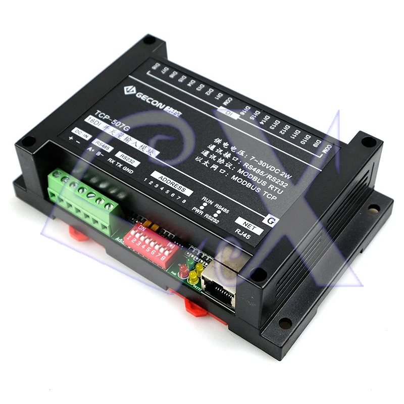 Модуль Ethernet 16DI модуль управления сбора промышленного оборудования Modbus RTU и порты