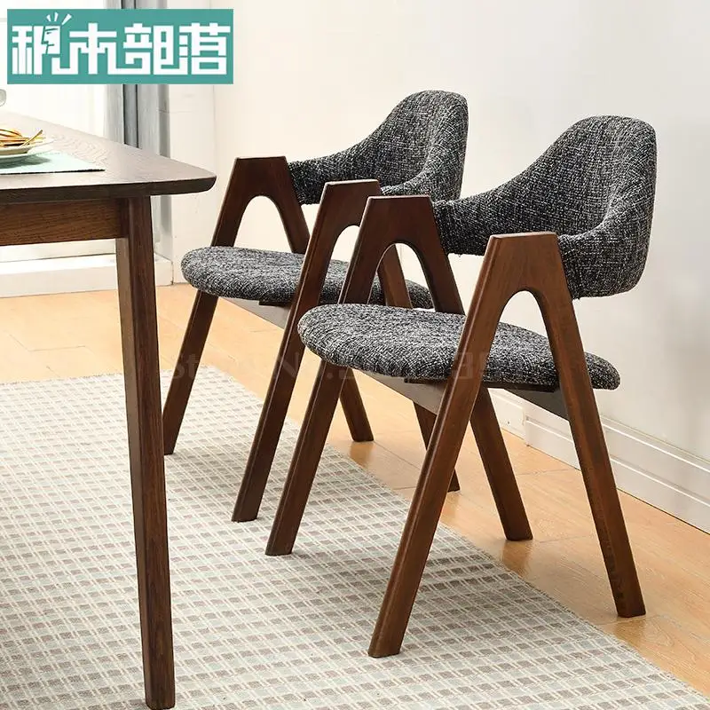 Building Block Tribe Solid Wood Chair Backrest Leisure Home Dining Desk Computer Modern Simple Nordic | Мебель