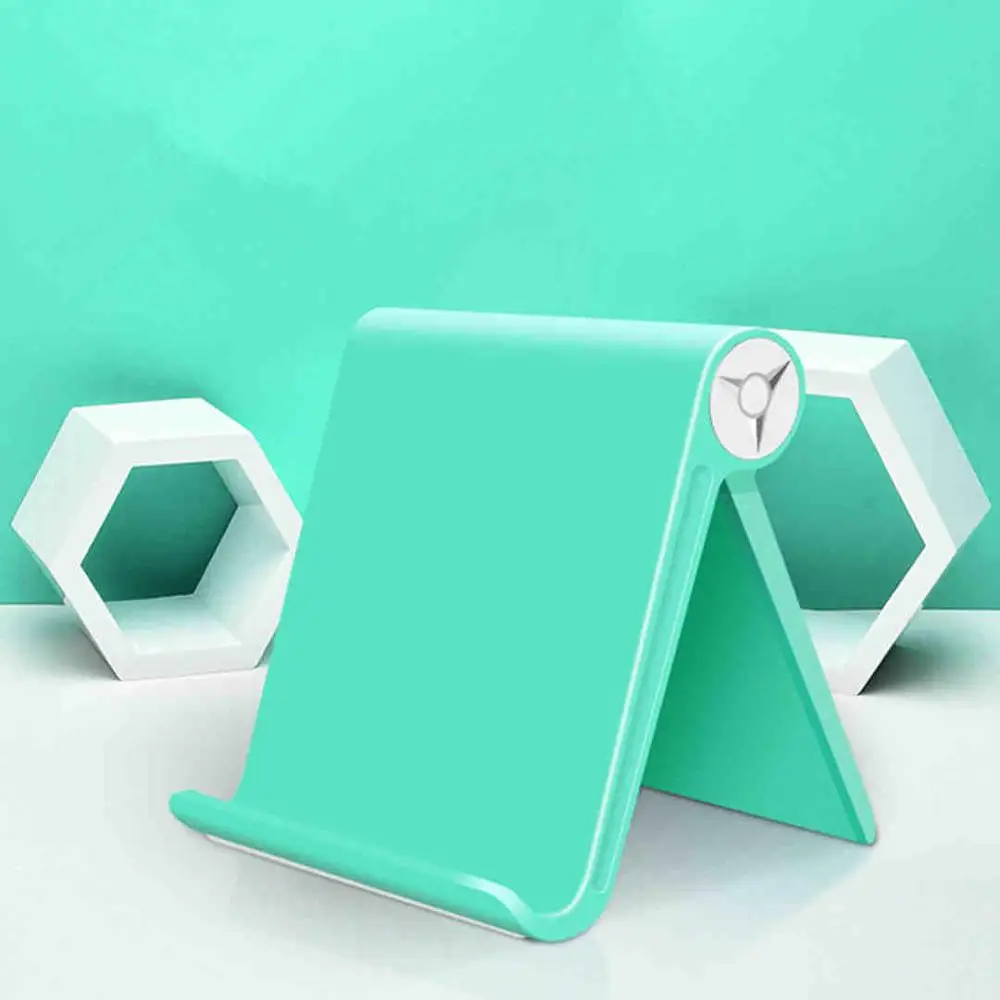 Green Высококачественный держатель для планшета, Подставка для iPad Kindle, складной регулируемый угол, настольный держатель для телефона, подставка для iPhone samsung S10 - Цвет: Green