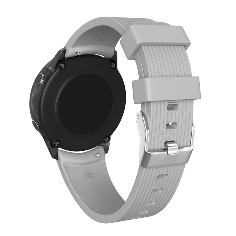 Подходит для Galaxy Watch Active полосатый силиконовый ремешок для повседневной одежды с ремешком 20 мм