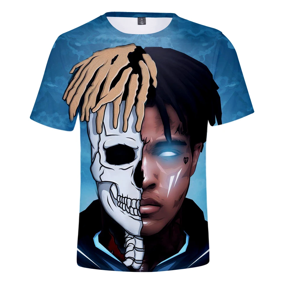 XXXTentacion 3D футболка мужской/женский в стиле хип хоп летние шорты с длинными