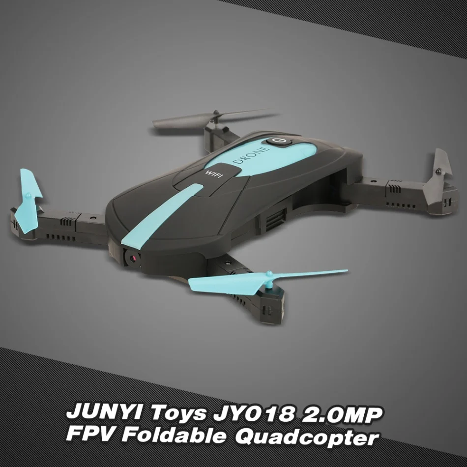 Складной карманный Дрон JUNYI JY018 Wifi FPV камера 2 Мп 1080P G сенсор барометр высота RC