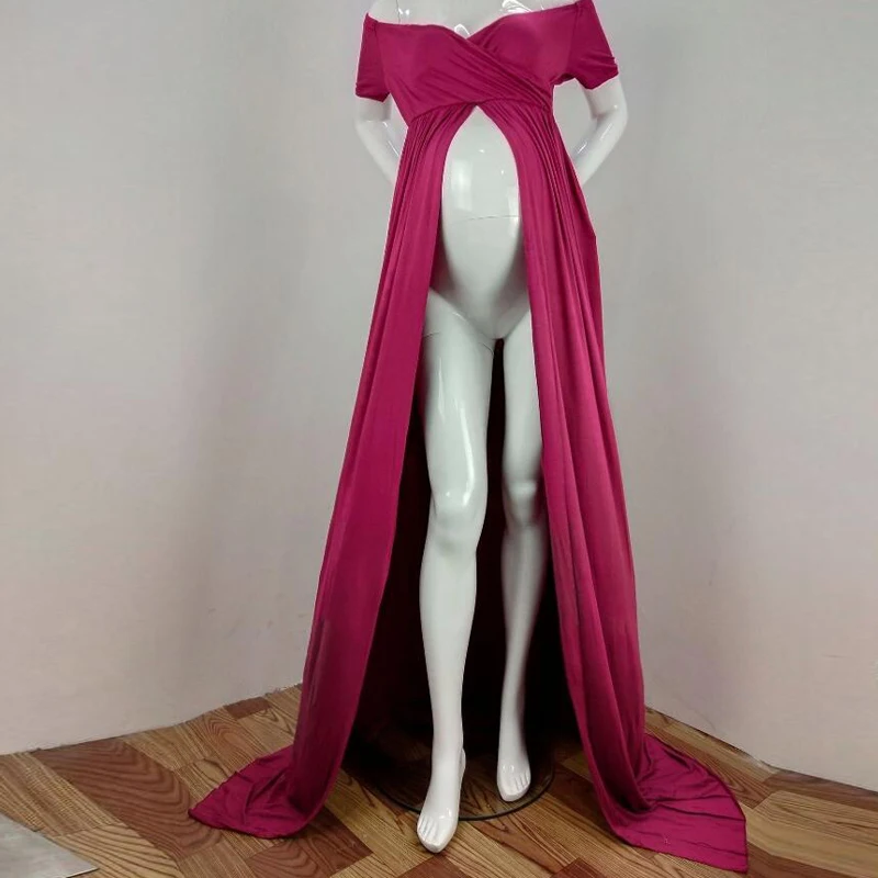 

Front Opening Maternity Dress For Photo Shoot Pregnant Women Clothes Pregnancy Dress Gravidas Vestidos Maternity Clothes 2019