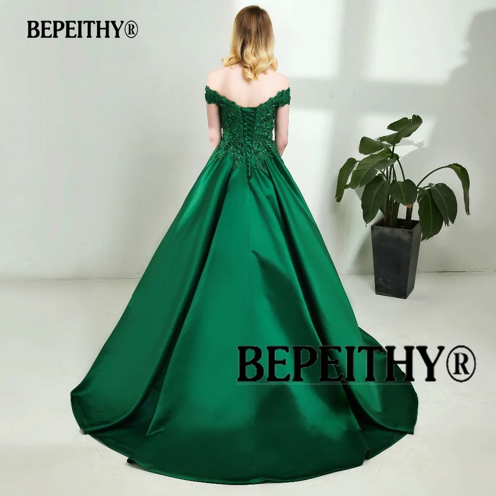 BEPEITHY, на заказ, vestido de festa, с v-образным вырезом, темно-синее, кружевное, расшитое бисером, винтажное платье для выпускного вечера, с открытыми плечами, длинное вечернее платье