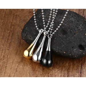 Новый стиль 1 мл, флакон для духов из титановой стали, эфирные масла с цепочкой 62 см и пустым ожерельем для женщин