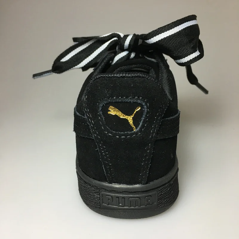 Оригинальный PUMA Suede сердце праздновать Для женщин кроссовки лук бадминтон обувь