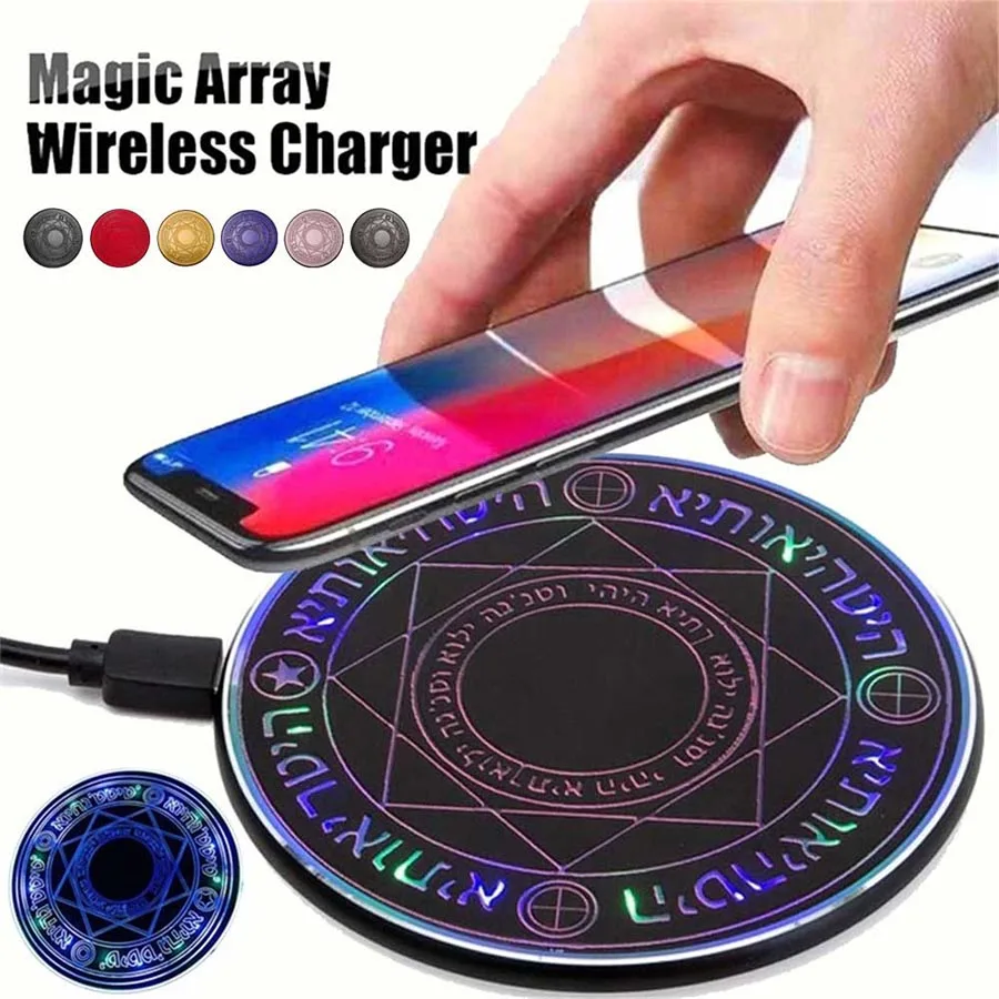 Magic Circle Беспроводное зарядное устройство универсальное Qi Беспроводное быстрое зарядное устройство для iPhone X XS XR 7 8 samsung S8 S9 Plus Xiaomi