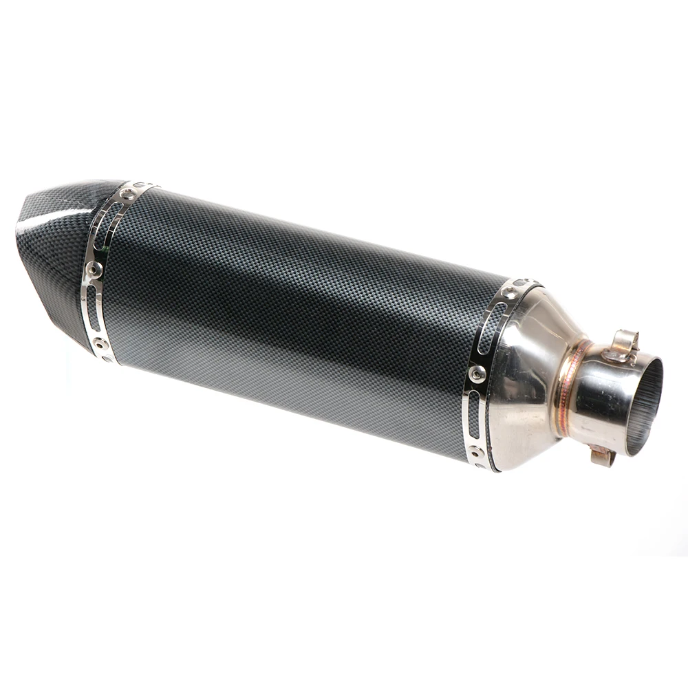 universal exhaust pipe carbon fiber motorcycle muffler For CBR CB400 CB600 CBR600 CBR1000 CBR250 CBR125 ER6N YZF600 Z750 ER-6R | Автомобили
