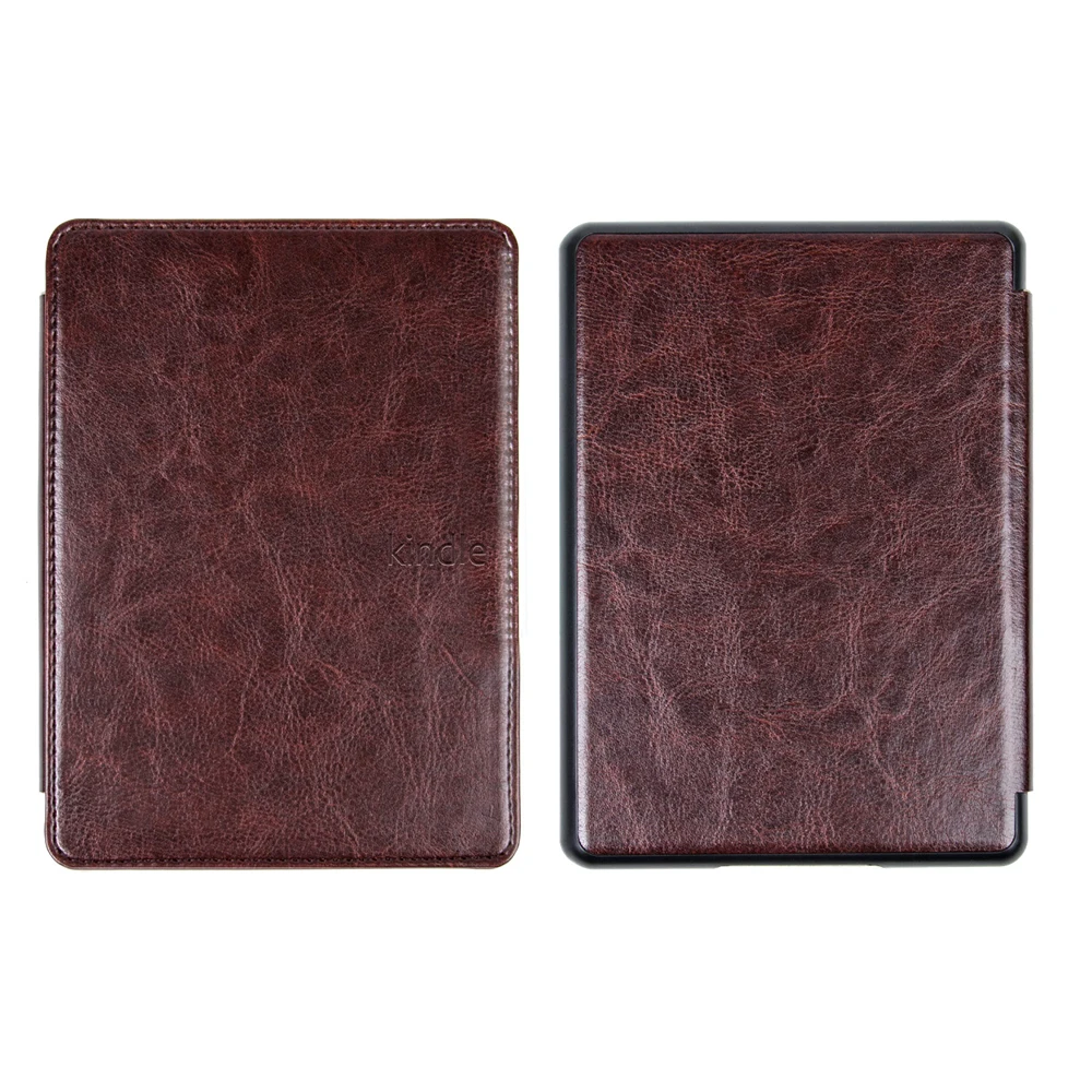 Роскошный кожаный чехол для Amazon kindle Paperwhite 4 Чехол PQ94WIF funda kindle paperwhite 4 чехол+ ремешок Подарочная пленка+ ручка - Цвет: KPW4 FMST DBN
