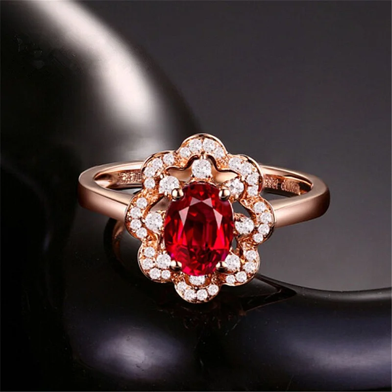 Bijoux женское кольцо обручальное из розового золота кольца для женщин в форме