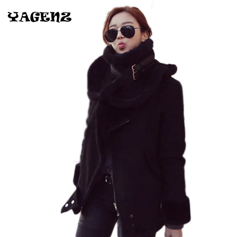 Женское пальто из овечьей шерсти длинная теплая парка в Корейском стиле верхняя