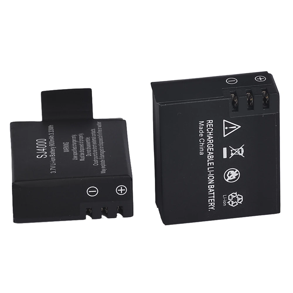 Топ 2x900mAh обновленный литий-ионный аккумулятор для SJCAM SJ4000 SJ6000 SJ5000 wifi + |