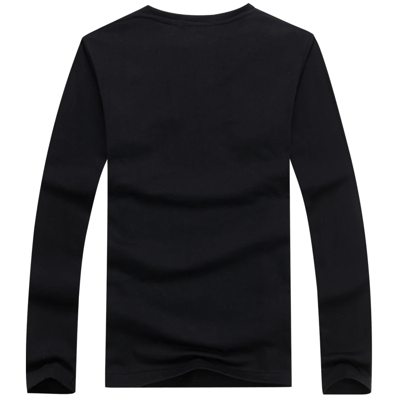 Мужская футболка с длинным рукавом BINYUXD модная брендовая в стиле хип хоп принтом