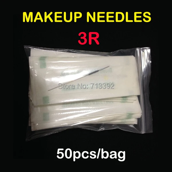 Профессиональные Стерилизованные Иглы для бровей 3R * 50 шт.|makeup flawless|makeup selectionmakeup