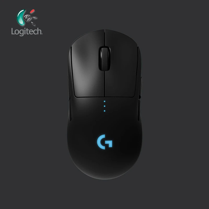 Беспроводная игровая мышь logitech G PRO, RGB, двойной режим с датчиком HERO 16K dpi, лазерная геймерская мышь LIGHTSPEED, Совместимость с POWERPLAY