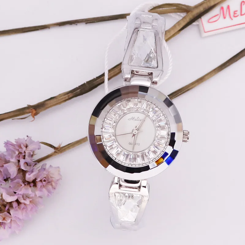 Роскошные женские часы Melissa, элегантные стразы, модные часы, браслет с кристаллами, подарок на день рождения