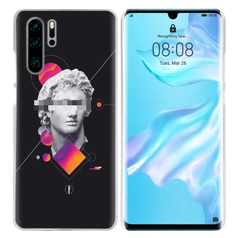 07 Neon Psychedelic Case for Huawei P20 P Smart Z Plus P30 P10 P9 P8 Mate 10 20 lite Pro Hard PC Luxury Phone Cover Coque - Цвет: 07