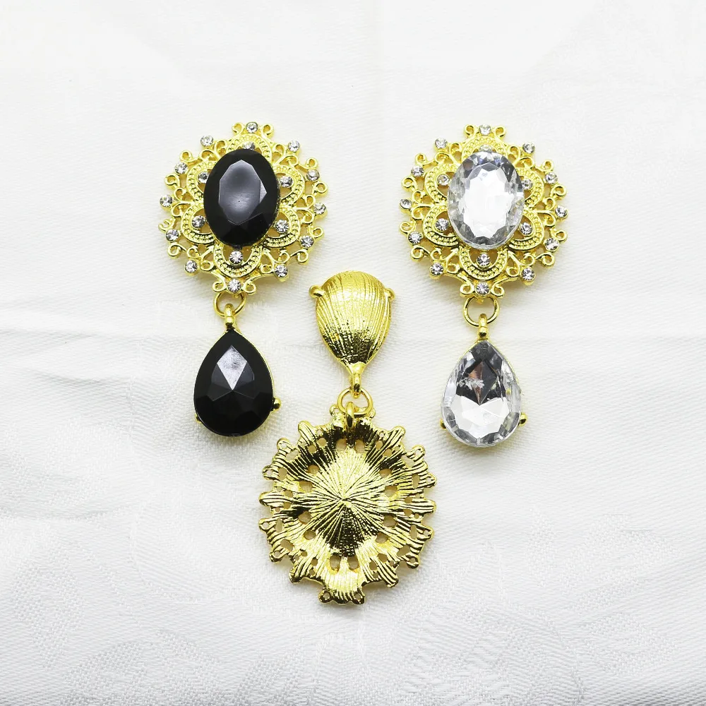 Новинка 5 шт./партия стразы пуговицы с плоской задней частью сделай сам свадебное