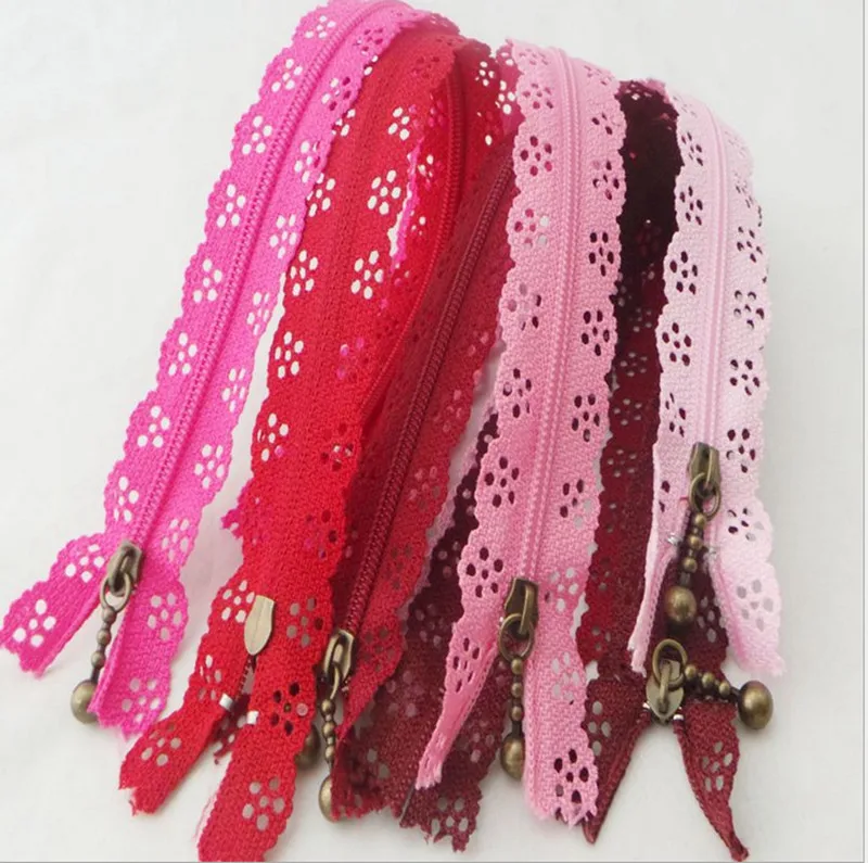 100 шт. 30 см (дюйма) нейлоновая катушка красивые кружевные молнии для сумок сделай