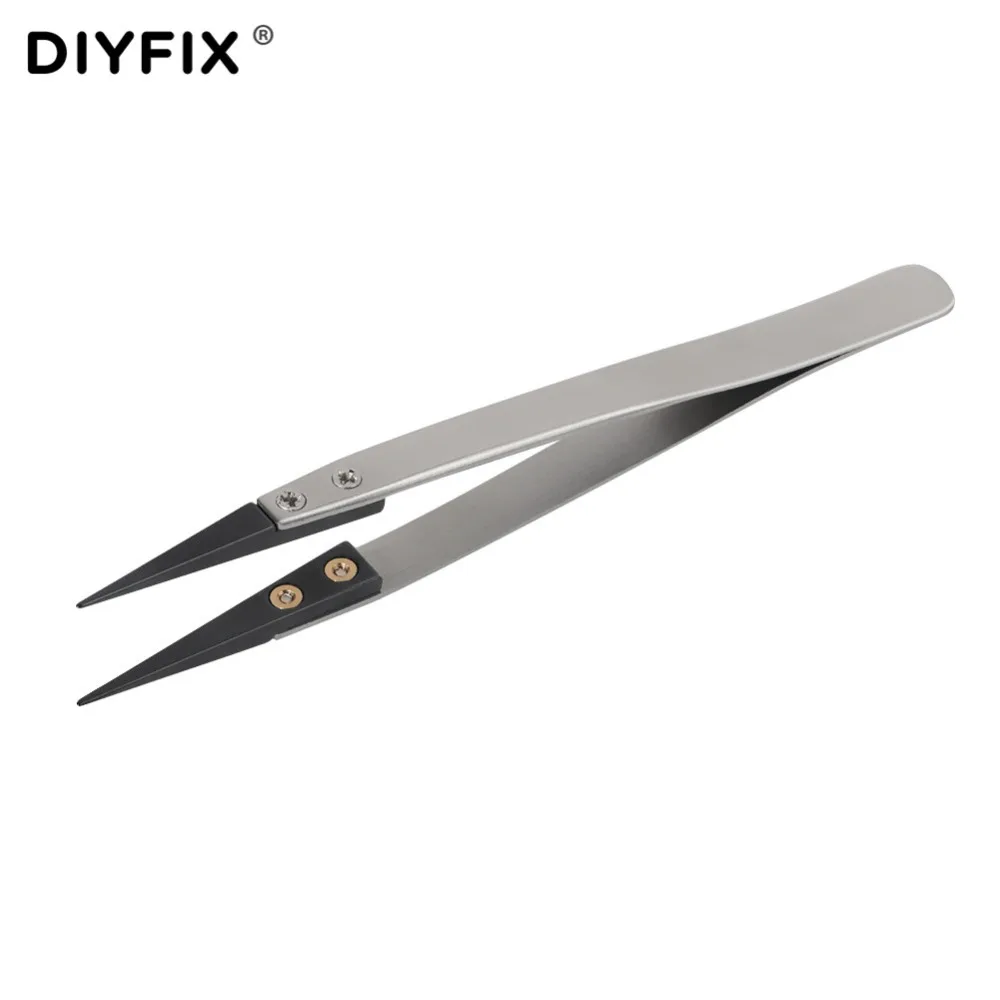 Керамические пинцеты DIYFIX ESD антистатические щипцы для электронных сигарет с