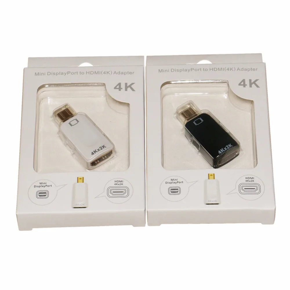 Переходник Mini DP-HDMI позолоченный переходник 4K Displayport(Thunderbolt 1/2) штырь-гнездо HDMI для
