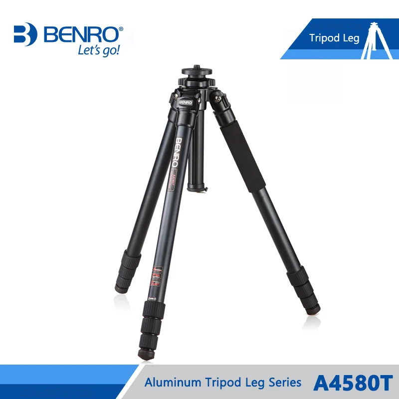 BENRO A4580T штатив, алюминиевый штатив для ног универсальная поддержка штативы для камеры 4 секции Максимальная загрузка 25 кг DHL - Цвет: A4580T