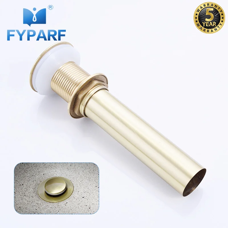 

FYPARF Sink Stopper Brass Bathroom Lavatory Sink Pop Up Drain Vanity Vessel Sink Drain Plugs Without Overflow Bathroom Accessory