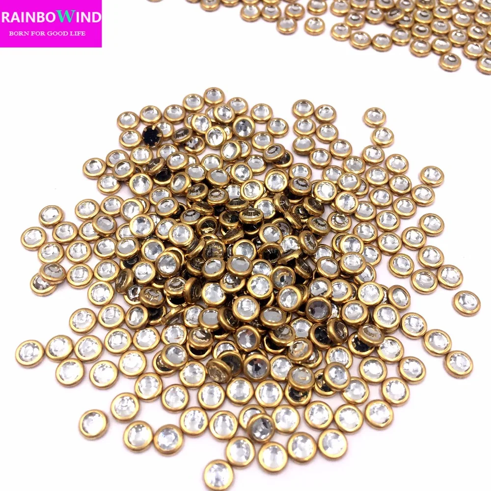 SS10 кристально Белые Стразы для ногтей 1440 шт./лот плоская задняя часть горячая