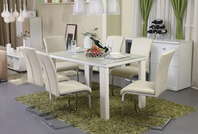 New Fashion European dining chair Stainless PU leather dining chair leisure back chair hotel furniture living room dining chair