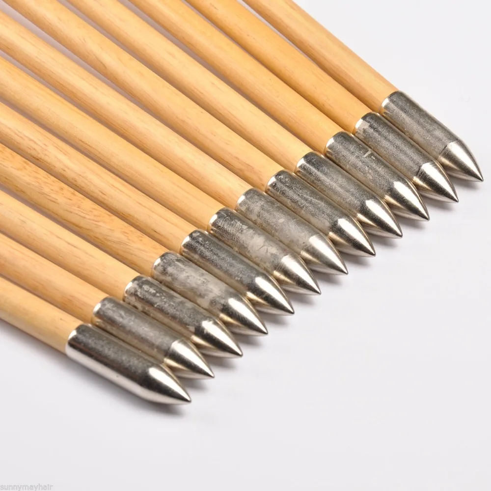 Стрелы из кедровой Сосны ручной работы деревянные 31 дюйм с индейками диаметр 8 5