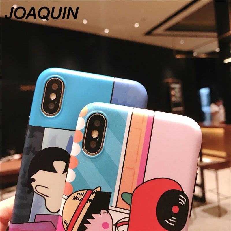 Милый Crayon Shin-chan Chi-bi Maruko drive цветной рисунок мягкая ТПУ задняя крышка для iphone 6 6s 7 8