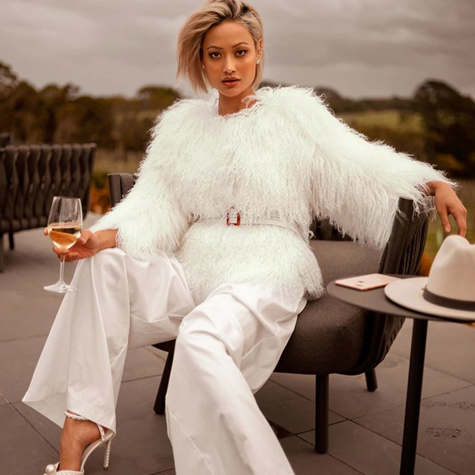 Adyce 2019 новые зимние женские тонкие траншеи пальто сексуальные белые камвольные