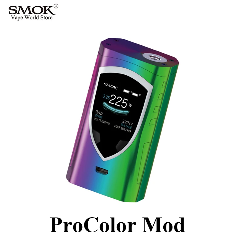 Vape электронная сигарета SMOK Alien ProColor мод испаритель кальян коробка 225 Вт мех VS RX200S