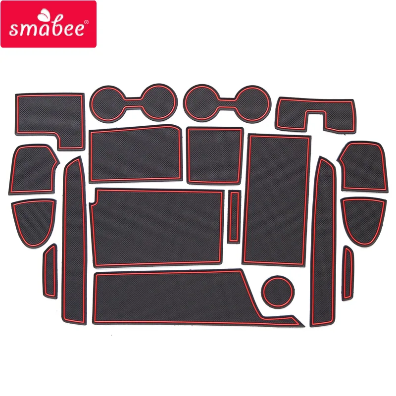 

smabee Gate slot pad For NISSAN SERENA C27 E-POWER 2018 Interior Door Pad/Cup Non-slip mats 19pcs