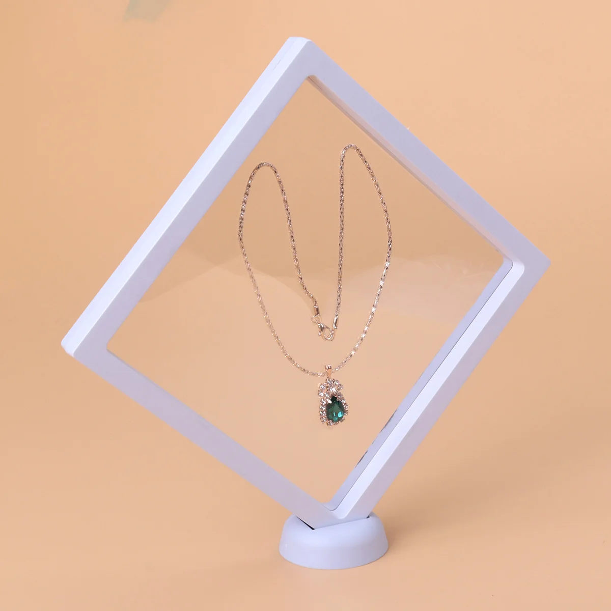 PIXNOR 3D плавающий рамка Shadow Box копилку Jewelry Дисплей Show Case шкатулки с круглым