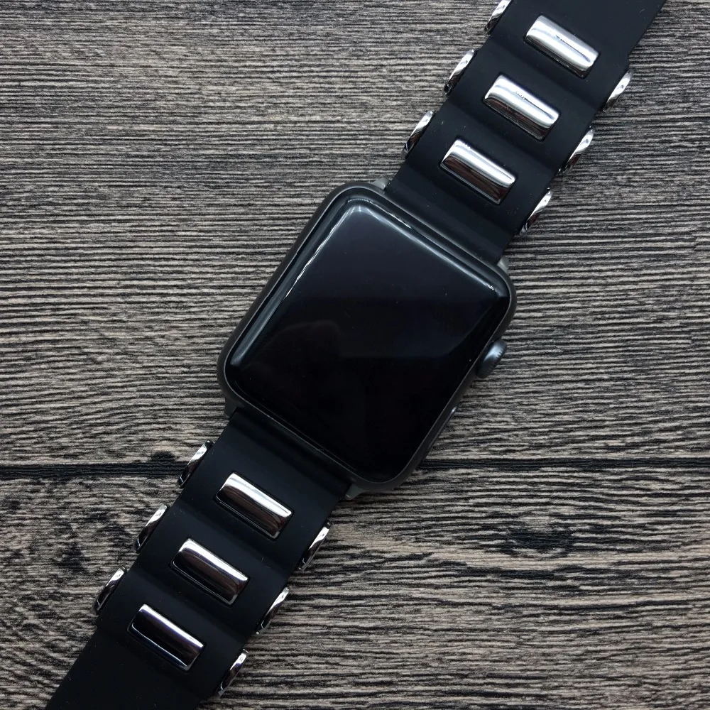 38 мм 42 ремешок для Apple iWatch силиконовой резины со специальной пряжкой часы группы