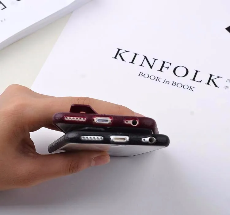 Для iPhone 11, 5S, 6 S, 7, 8 Plus, X, XR, XS Max, Ультратонкий чехол из искусственной кожи с ремнем, держатель для рук, мягкая задняя крышка для iPhone 7, чехол